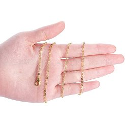 Brass Cable Chains Necklace Making&nbsp;MAK-PH0004-15