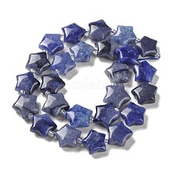 Dyed & Heated Natural Blue Aventurine Beads Strands&nbsp;G-NH0005-015