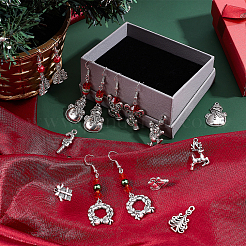 DIY Christmas Drop Earring Making Kits&nbsp;DIY-SC0019-35