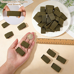ナイロンループキーパー40個  メンズ ベルト バックル アクセサリー  リング  濃い緑  40x20x3.6mm&nbsp;FIND-FG0005-57C