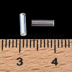 ペイントガラスビーズを焼く  チューブ  透明  6~7x2mm  穴：0.8mm  約300個/袋&nbsp;GL-G001-04A