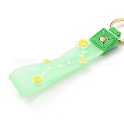 Floating Creative Cute Cartoon Liquid Filled Acrylic Cup Keychain&nbsp;KEYC-G052-02LG