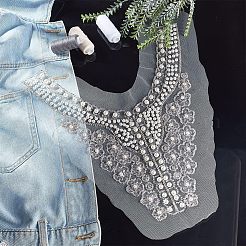 Computerized Embroidery Polyester Sew on Collar Patches&nbsp;DIY-WH0366-71