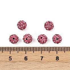 Polymer Clay Rhinestone Beads&nbsp;RB-H284-6MM-Half-209