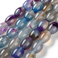 Natural Agate(Dyed & Heated) Beads Strands&nbsp;G-M446-D01-01B