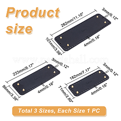 TPR Plastic Imitation Leather Bag Bottoms Set&nbsp;FIND-WH0013-94