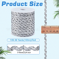 Polyester Wave Ribbon&nbsp;OCOR-WH0078-536B