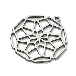 Hollow 201 Stainless Steel Pendants&nbsp;STAS-B136-11P