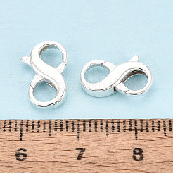 925 Sterling Silver Double Opening Lobster Claw Clasps&nbsp;STER-T008-73S-02