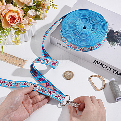25 Yards Vintage Jacquard Nylon Ribbon&nbsp;OCOR-ME0001-87