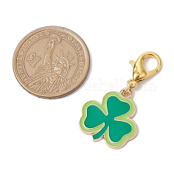 16Pcs 16 Styles Saint Patrick's Day Theme Alloy Enamel Pendant Decoration&nbsp;HJEW-JM02385