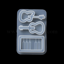 DIYシリコンモールド  流砂型  シェーカーモールド  レジン型  楽器  105x69x11mm  内径：29~38.5x58.5~60mm&nbsp;DIY-G091-06B
