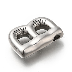 304ステンレスペンダント  レターチャーム  変色防止  文字B  21.5x15.5x5mm  穴：3.4x2mm&nbsp;LS-STAS-S166-01P-02