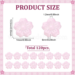 120Pcs Spray Painted Transparent Glass Beads&nbsp;GLAA-ME0001-41