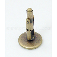 Antique Bronze Brass Cuff Button&nbsp;X-KK-E063-AB-NF