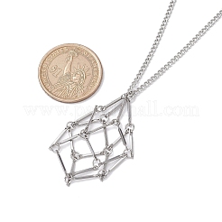 Non-Tarnish Stainless Steel Macrame Pouch Empty Stone Holder for Necklace Makings&nbsp;NJEW-JN04821-01