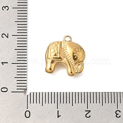 PVD Vacuum Plating 201 Stainless Steel Charms&nbsp;STAS-C111-18G