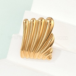 304 Stainless Steel Cuff Rings&nbsp;LS-RJEW-D306-10G
