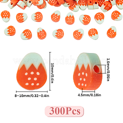 300Pcs Handmade Polymer Clay Beads&nbsp;CLAY-SC0001-93