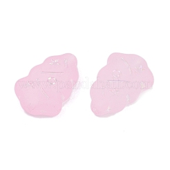 Frosted Transparent Acrylic Beads&nbsp;OACR-P029-04B-05