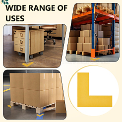PVC L Shaped Location Marking Corner Sticker&nbsp;DIY-WH0504-919C