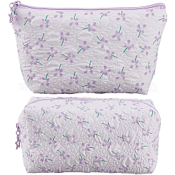 2Pcs 2 Styles Portable Travel Polyester Cosmetic Zipper Storage Clutch Bags&nbsp;ABAG-CY0001-01C