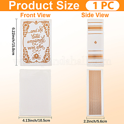 家庭装飾用の陶器の花瓶  センターピース用の小さな花瓶（本の形）  ゴールド  105x56x158mm&nbsp;DIY-WH20007-423
