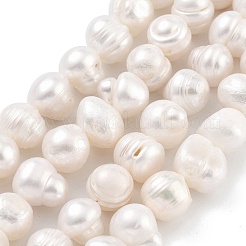 天然養殖淡水パールビーズ連売り  ポテト  古いレース  9~10mm  穴：0.6mm  約19~20個/連  6.10~6.50（15.5~16.5センチメートル）&nbsp;PEAR-C003-14C