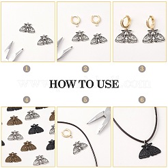 30Pcs 3 Colors Tibetan Style Alloy Pendants&nbsp;FIND-SZ0003-48