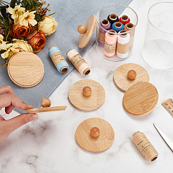15Pcs Bamboo Lid&nbsp;FIND-BC0013-21