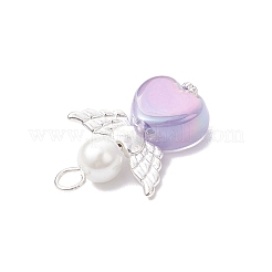 Alloy Acrylic Angel Pendants&nbsp;PALLOY-JF04138