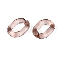 アクリル クイック リンク コネクター  オーバル  シエナ  19x14x4mm  845個/約500g&nbsp;TACR-ZX020-24C