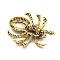 Spider Alloy Rhinestone Brooches&nbsp;JEWB-Q006-05A