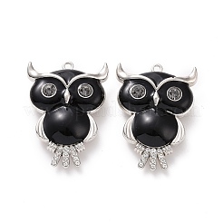 Alloy Enamel Pendant with Crystal Rhinestone&nbsp;FIND-H041-19P