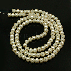 Glass Pearl Beads Strands&nbsp;X-HY-3D-B02
