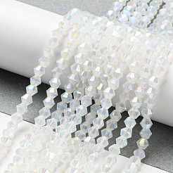 Imitation Jade Electroplate Glass Beads Strands&nbsp;LS-EGLA-A039-J4mm-B05