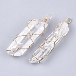 Natural Quartz Crystal Big Pendants&nbsp;G-S344-55