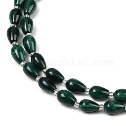 Natural Malachite Beads Strands&nbsp;G-L630-C01-10x6mm