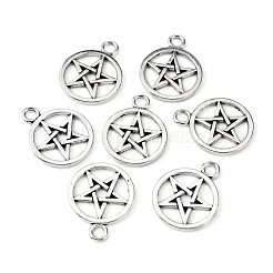 Tibetan Style Pentagram Pendants&nbsp;X-PALLOY-2739-AS-LF