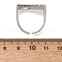 Brass Cuff Open Rings for Women&nbsp;RJEW-F215-10P