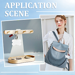 DIY Blank Double-sided Heat Transfer Aluminium Pendant Keychain Making Kits&nbsp;DIY-SP0005-26C