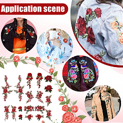 9 Styles Computerized Embroidery Cloth Self Adhesive Patches&nbsp;PATC-FG0002-39