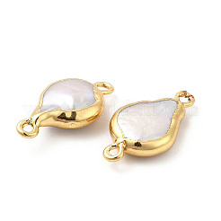 Baroque Natural Keshi Pearl Connector Charms&nbsp;PEAR-P004-44KCG