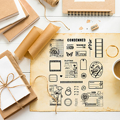 Rubber Clear Stamps&nbsp;DIY-WH0251-009