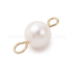 Natural Cultured Freshwater Pearl Round Links&nbsp;PALLOY-JF04219-02