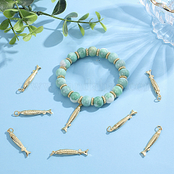 8Pcs Brass Pendants&nbsp;KK-BBC0027-98