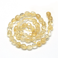 Heated Natural Citrine Beads Strands&nbsp;X-G-R445-8x10-16
