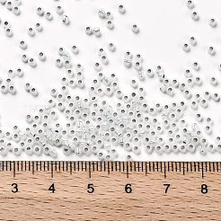 TOHOラウンドシードビーズ  日本製シードビーズ  （シルバーの裏地付きミルキーホワイト2100)個  11/0  2.2mm  穴：0.8mm  約1110個/10g&nbsp;X-SEED-TR11-2100