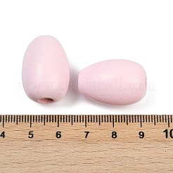 Spray Painted Wood European Beads&nbsp;WOOD-F017-10A