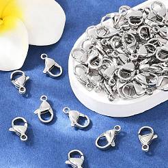 Tarnish Resistant 316 Surgical Stainless Steel Lobster Claw Clasps&nbsp;X-STAS-316-FL12A